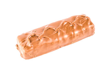 Chocolate bar isolated white background
