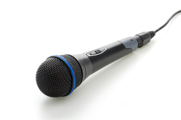 Microphone isolated on white