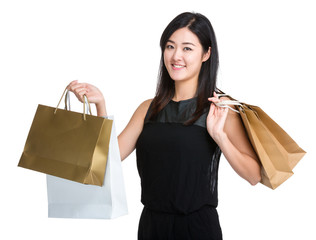 Woman hold shopping bag