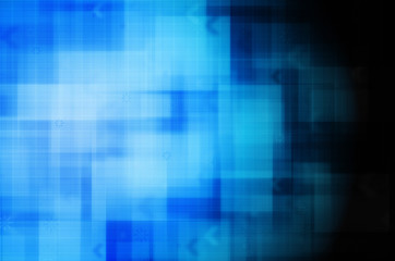 Abstract dark blue technology background.