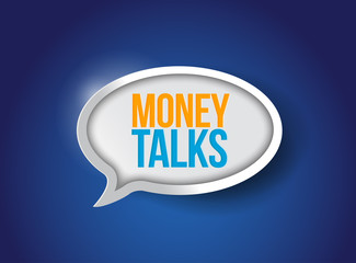money talks bubble message illustration design