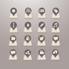 Social media icons vector - Grace_Series