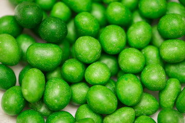Green sweets as a background