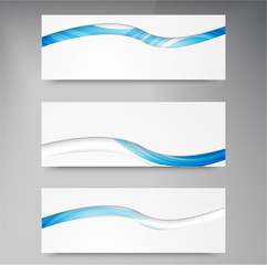 Set of modern vector banners with