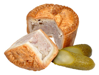 Pork Pie And Pickled Gherkin