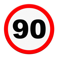 road sign indicating a speed limit