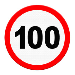 road sign indicating a speed limit