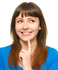 Fototapeta premium Portrait of a happy young woman