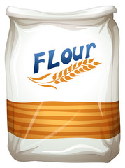 A packet of flour