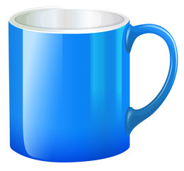 A blue mug