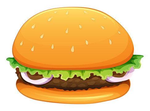 A big hamburger