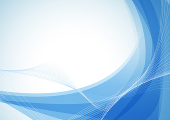 Blue abstract waves certificate background