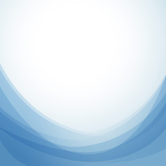 Blue abstract wavy background template