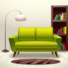 Interior design sofa