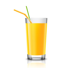 Orange juice glass