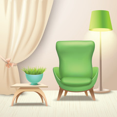 Fototapeta premium Interior design armchair