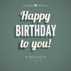 Vintage birthday card.