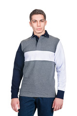 Fototapeta premium Male sweater isolated on the white
