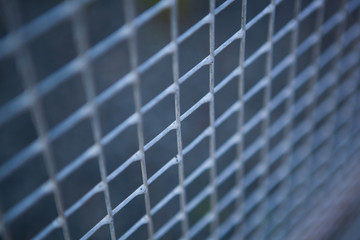 small metal grille from the fence