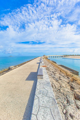 Fototapeta premium Blue sea and sky