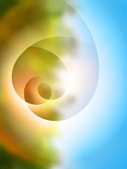 Green abstract blurred background