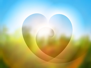 Green abstract blurred background
