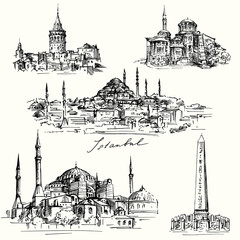 Iistanbul - Hagia Sofia - hand drawn collection - 66286145