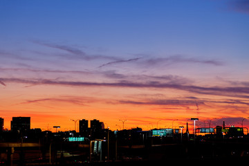 Naklejka premium Sunset