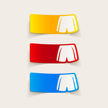 realistic design element: shorts