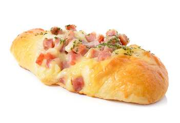 ham sausage bread with Mayonnaise