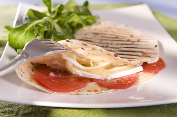 Tortilla with cheese