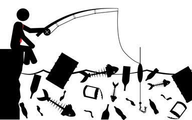 Fishing in pollution