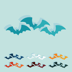 Naklejka premium Flat design: bat