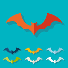 Flat design: bat