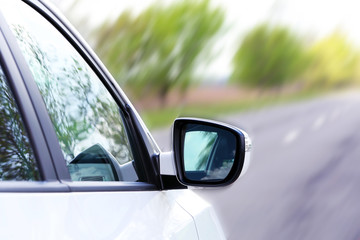 Speed. Car driving on road