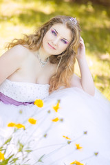 Portrait of beautiful young bride