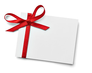 ribbon bow card note chirstmas celebration greeting