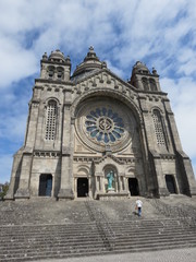 Fototapeta na wymiar Viana do castelo - Escalier monumental basilique Santa Luzia