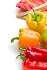 colored peppers