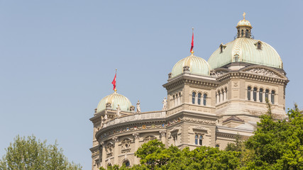 Bern, Altstadt, historisches Bundeshaus, Sommer, Schweiz