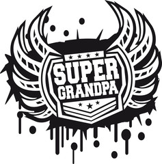 Cool Super Opa Wappen Graffiti