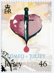 JERSEY - 2014: shows illustration from Romeo and Juliet