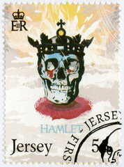 Fototapeta na wymiar JERSEY - 2014: shows illustration from Hamlet