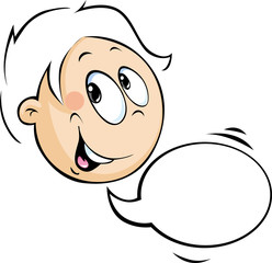 illustration of a boy speaking