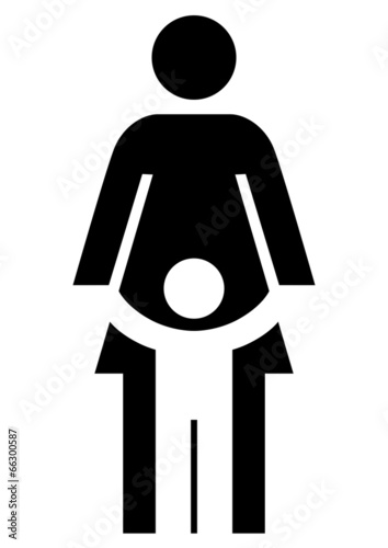 "Schwarzes Symbol für eine Kindertagesstätte – Vektor" Stockfotos und