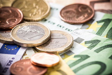 Business concept. Financial close-up background.