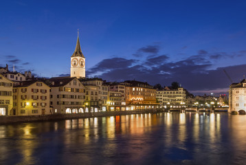 Fototapeta na wymiar St. Peter church, Zurich