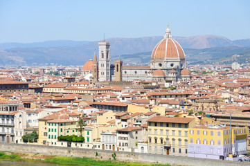 Fototapeta na wymiar Duomo Santa Maria del Fiore - Historic centre of Florence in Ita