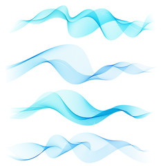 Abstract colorful transparent wave