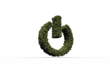 Fototapeta premium On sign made of leaves